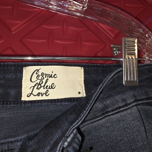 Women’s Dark Wash Skinny Jeans - Black - Picture 2 of 5